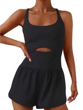 Women’s Black Athletic Romper